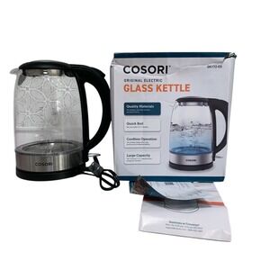 Cosori Electric Glass Kettle 1.7L GK172-CO Cordless Fast Boil Open Box